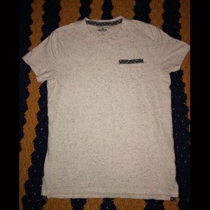White Hollister Tee with pocket